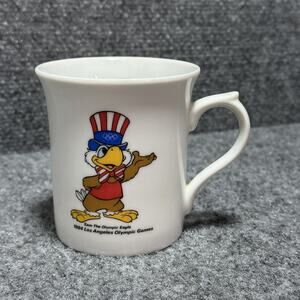 Sam the Olympic Eagle Coffee Mug Papel 1984 Los Angeles Games Committee 3.5" VTG